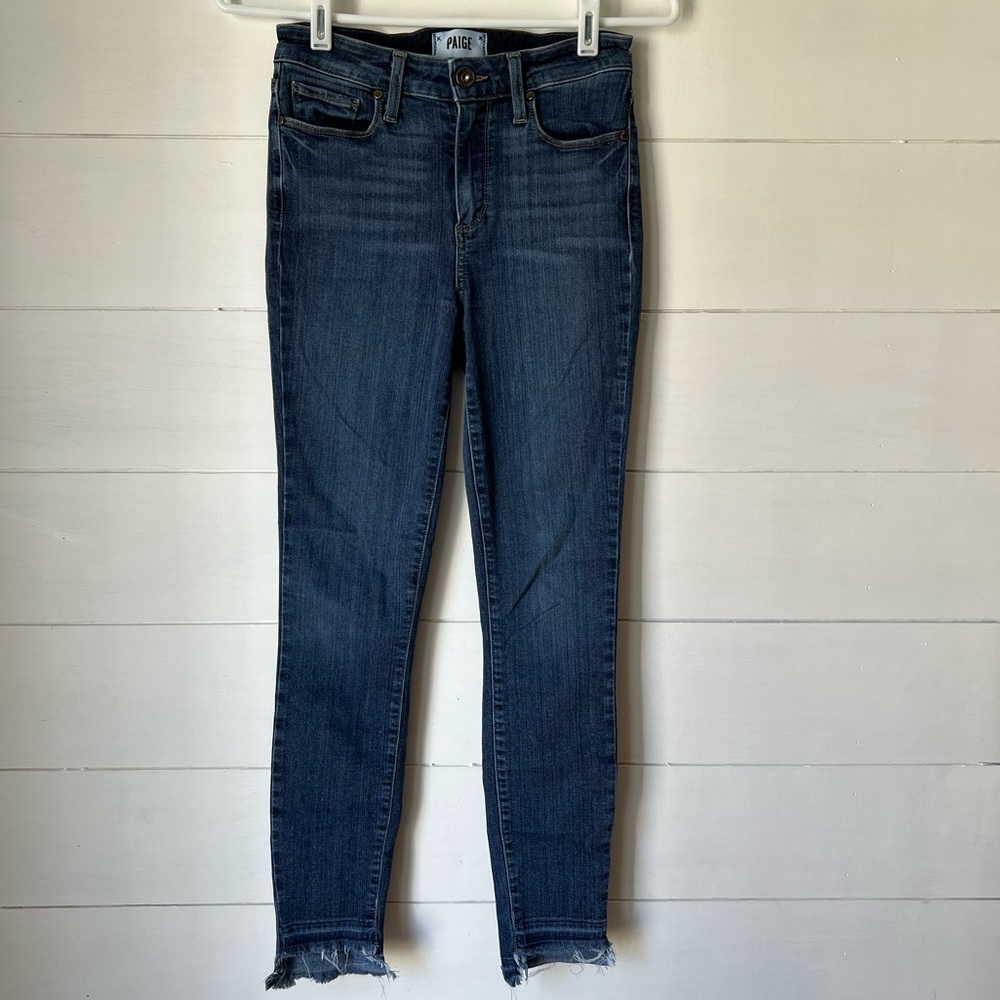 PAIGE Hoxton Ankle High-Rise Skinny Jeans in Putney - Picture 3 of 9